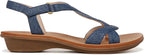 Soul Naturalizer Solo Strappy Sandals  Blue Texture Fabric Size 6.5