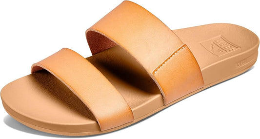 REEF Women's Cushion Vista Slide Sandal  Natural Size 7