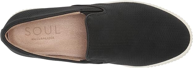 Soul Naturalizer Women's Tia Slip-on Sneakers  Color Black Faux Leather Size 10M