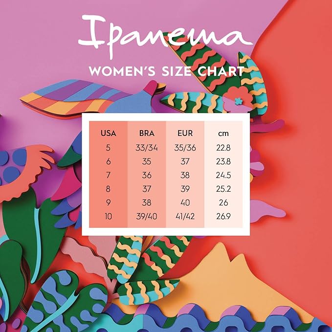 Ipanema Women's Wave Heart Flip Flop  Beige/Bronze Size 10
