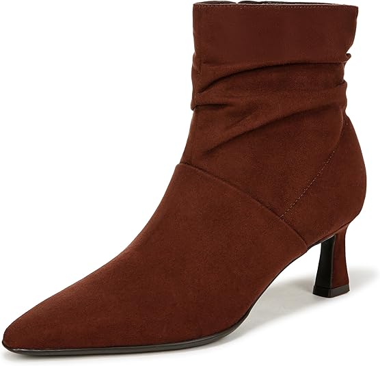 Naturalizer Women's Tribute Slouch Dress Booties  Cappuccino Microfiber Size 8