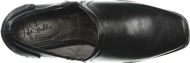 LifeStride Women's Shannon Mid-Heel Shooties Loafer  Color Black Size 8.5M