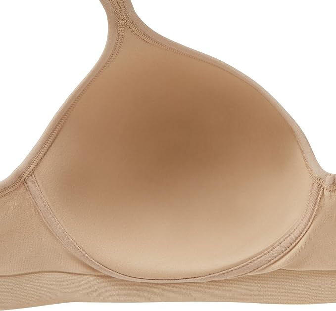 Bali Comfort Revolution Shaping Full Coverage Wireless Bra  Nude Size 38B