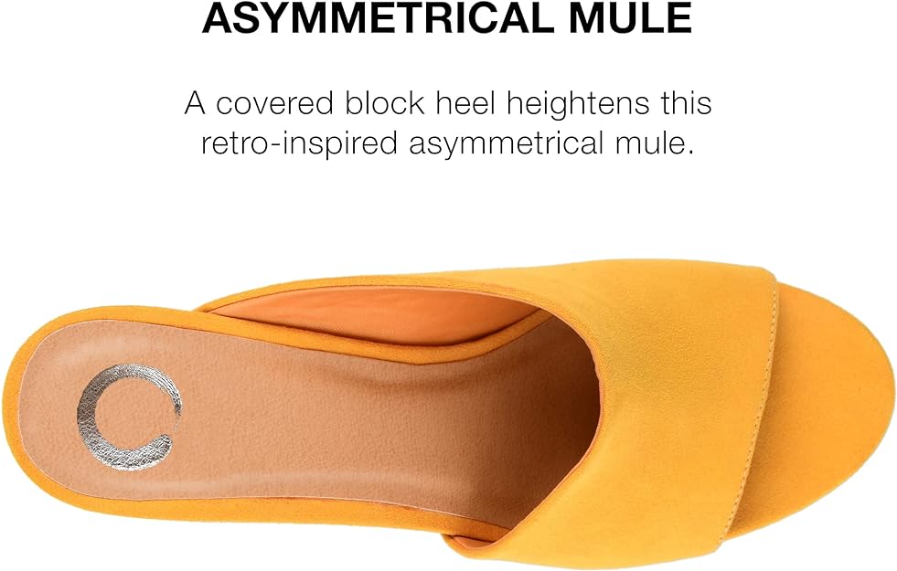 Journee Collection Women's Allea Mule  Color Mustard Size 8