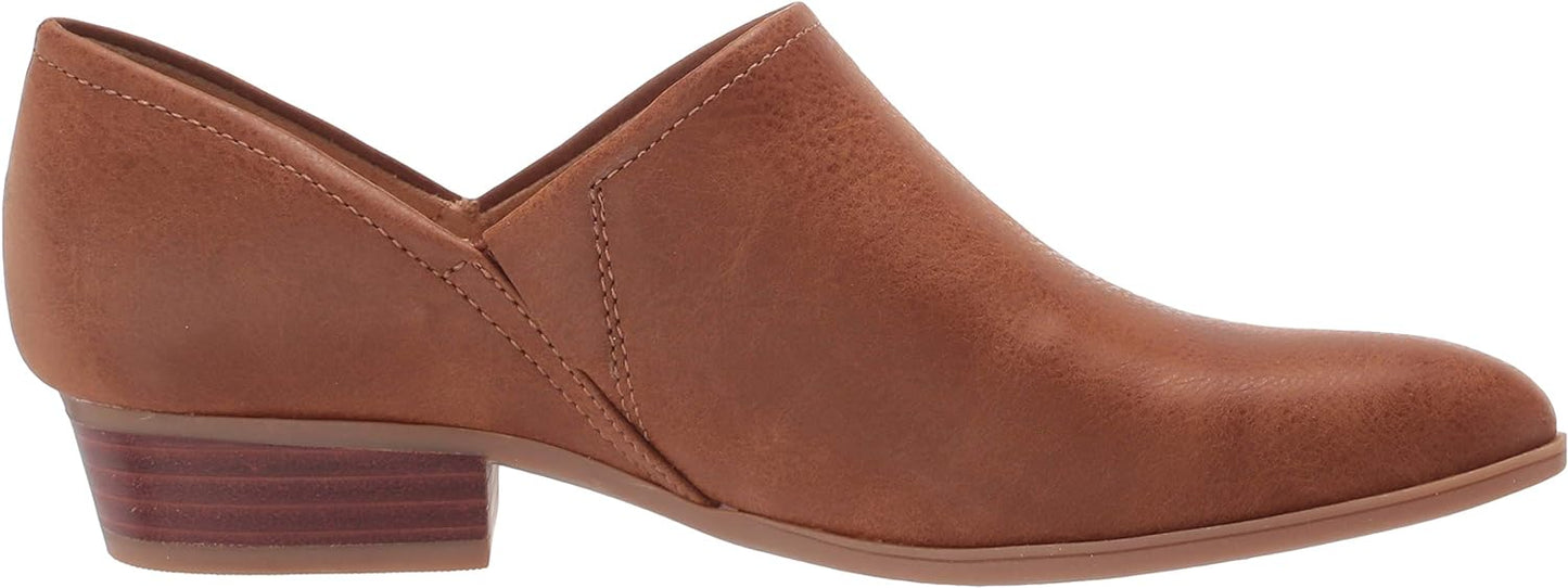 Naturalizer Women's Carlyn  Faux Leather Block Heel Shooties  Color Tan Size 10W