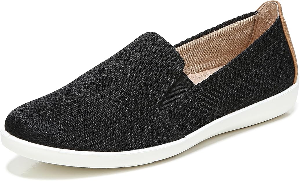 LifeStride Women's Next Level Slip-ons  Black Knit Size 10W S