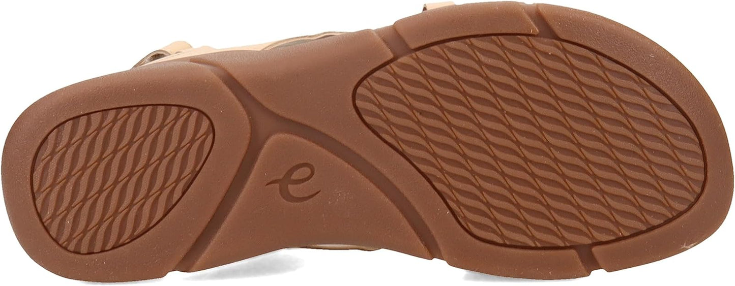 Easy Spirit Women's Mar Sandal  Light Natural Leather Size 8