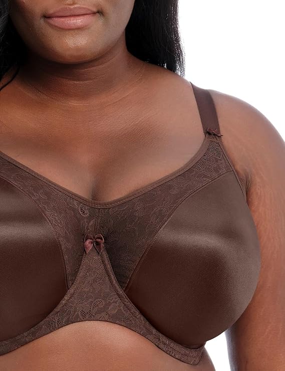 Goddess Yvette Seamless Banded Full Coverage Underwired Bra  Chocolate Size 42H