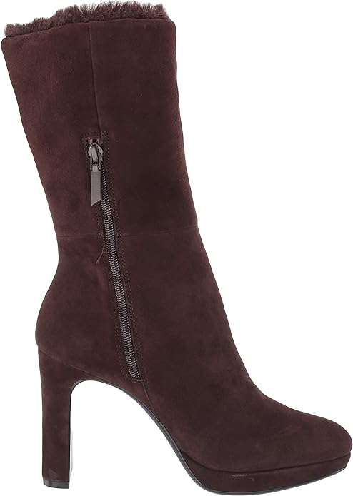 Calvin Klein Women's Pebbles Mid Calf Boot  Color Coffee Bean Size 10M