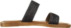 Bella Vita Women's Imo-Italy Slide Sandals  Color Black Woven Size 6.5M
