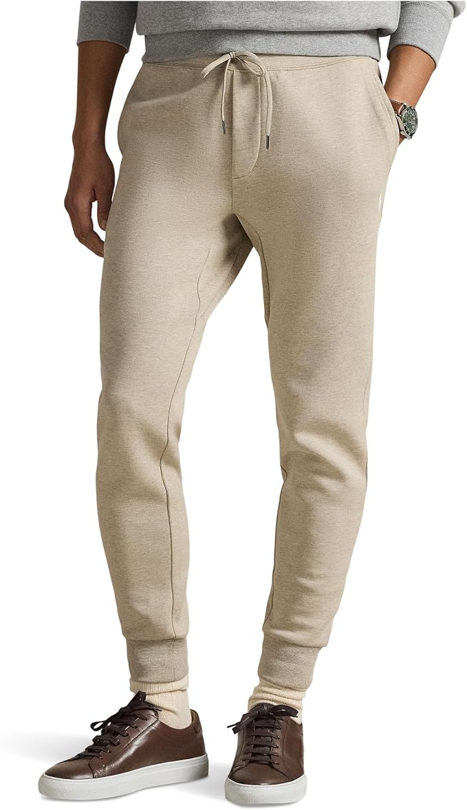 Polo Ralph Lauren Men's Double-Knit Jogger Pants   Tuscan Beige Heather Size XL