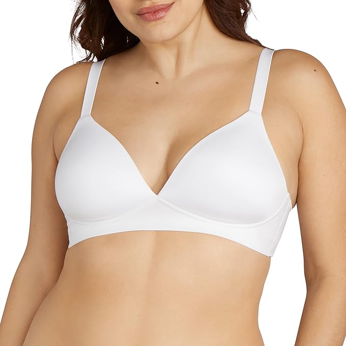 Bali Comfort Revolution Wireless Convertible T-Shirt Bra  White Size S