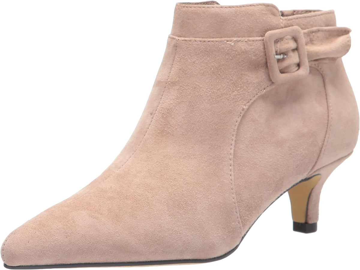 Bella Vita Women's Bindi Dress Fashion Booties  Color Almond Kid Suede Leather Size 9W