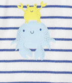 Carter's Baby Boy 3-Piece Bodysuit Pant Outfit Set  Color Blue Size 12 months