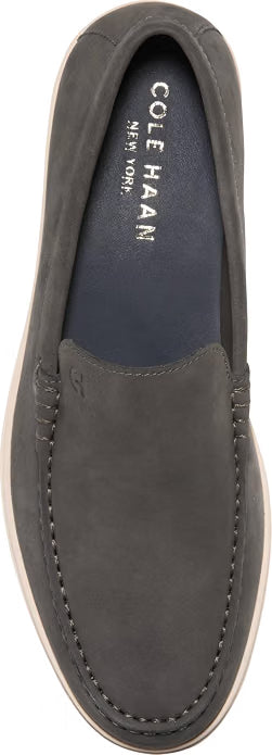 Cole Haan Men's Greenwich Grand Venetian Loafers  Raven Nubuck/Angora Size 8