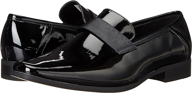 Calvin Klein Men's Bernard Loafer  Color Black Patent Size 13M