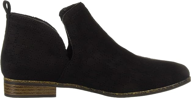 Dr. Scholl's Women's Rate Ankle Boot  Color Black Microfiber Size 9M