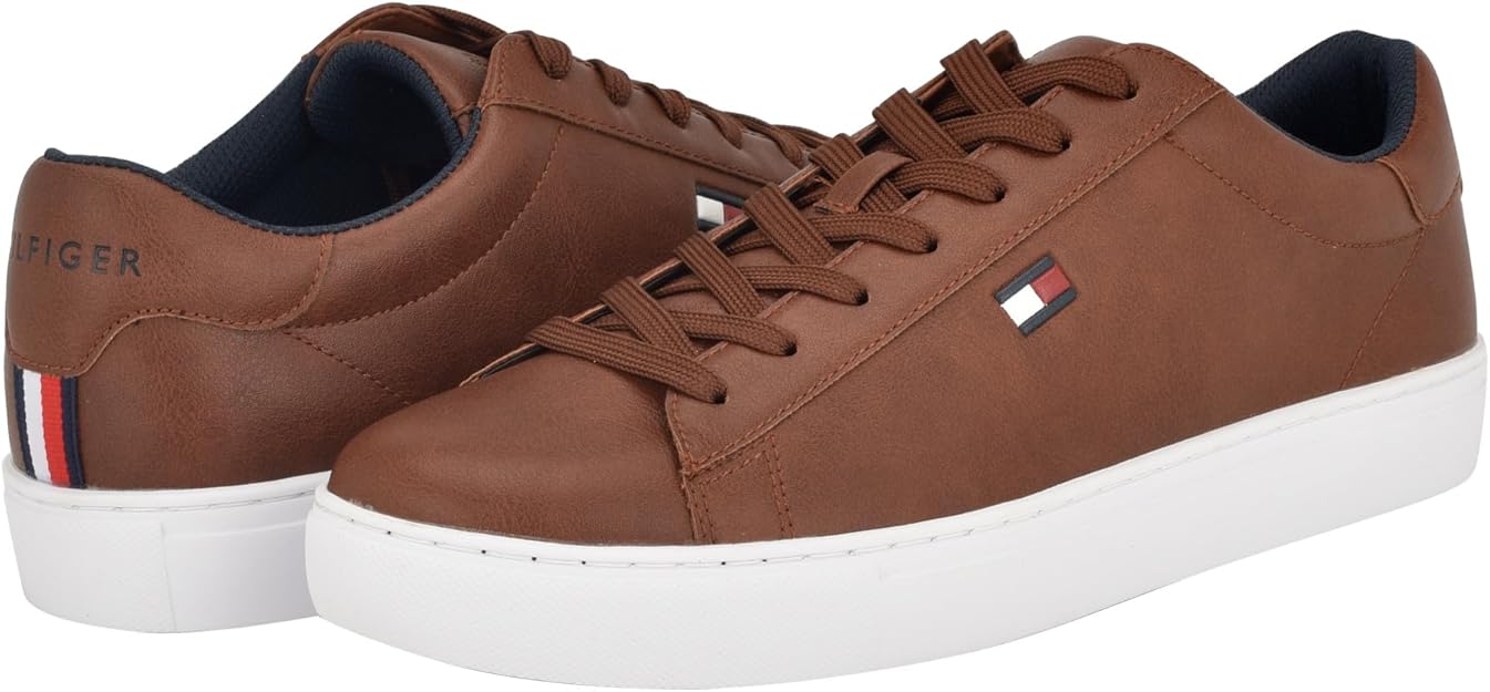 Tommy Hilfiger Men's Brecon Cup Sole Sneakers  Brown Size 8.5