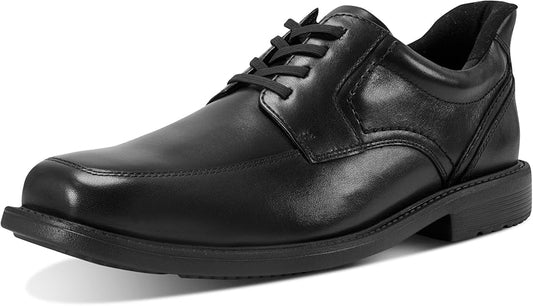 Rockport Men's Seaver Step Activated Dress Slip-On Oxfords  Black Leather Size 10.5