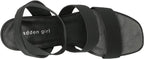 Madden Girl Maranda Stretch Ankle-Strap Wedge Sandals  Color Black Size 9.5M