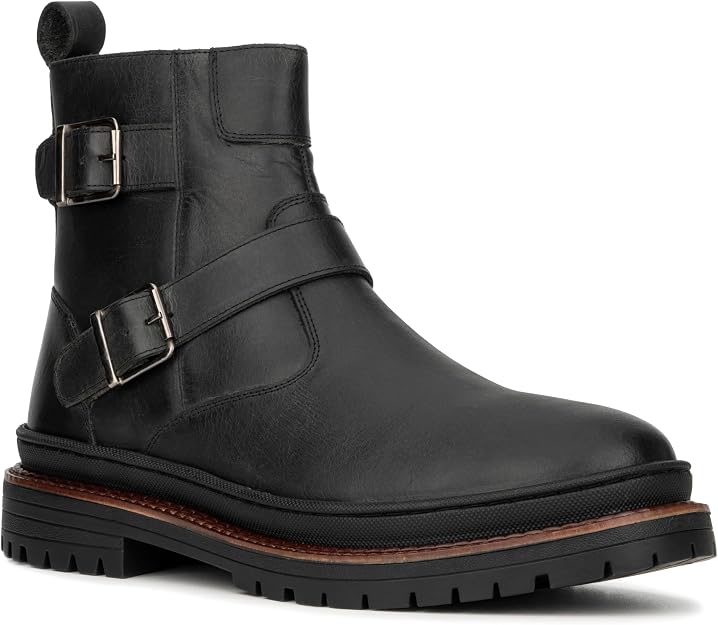 Reserved Footwear Men's Quaid Chelsea Boots  Black Size 7.5