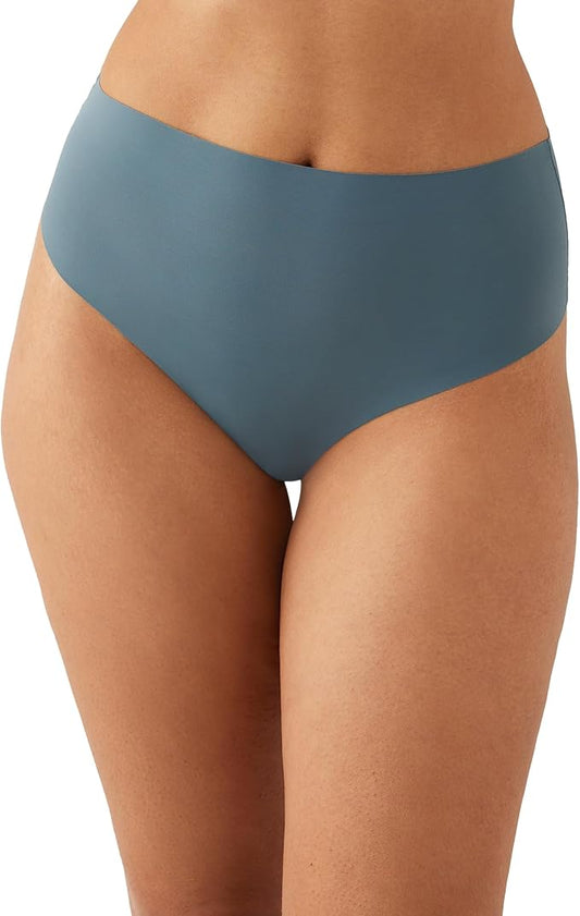 b.tempt'd Womens High-Waist B.Bare Thong Underwear  Stormy Weather Size M