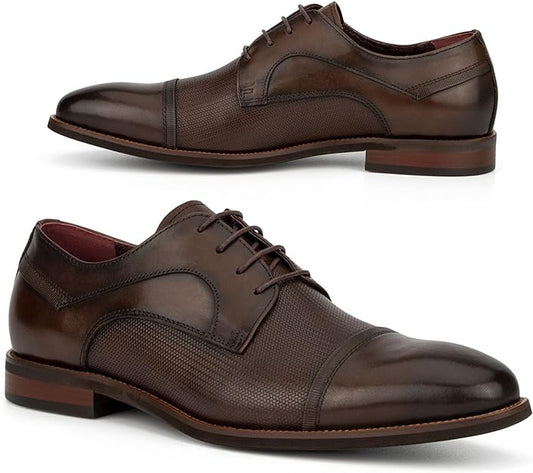 Vintage Foundry Co. Men’s Randolph Fashion Handcrafted Casual Oxford Shoes  Color Brown Size 9.5M