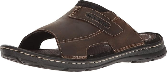 Rockport Men's Darwyn Slide 2 Sandals  Brown II Size 11.5