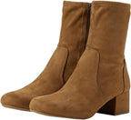 Kenneth Cole Reaction Women's Road Stretch Ankle Boots  Color Cognac Size 10M