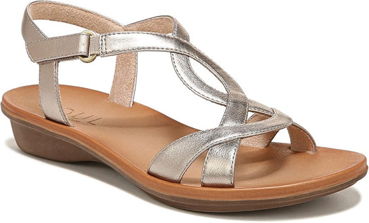 Soul Naturalizer Summer Ankle Strap Summer Sandal  Warm Silver Size 8.5W
