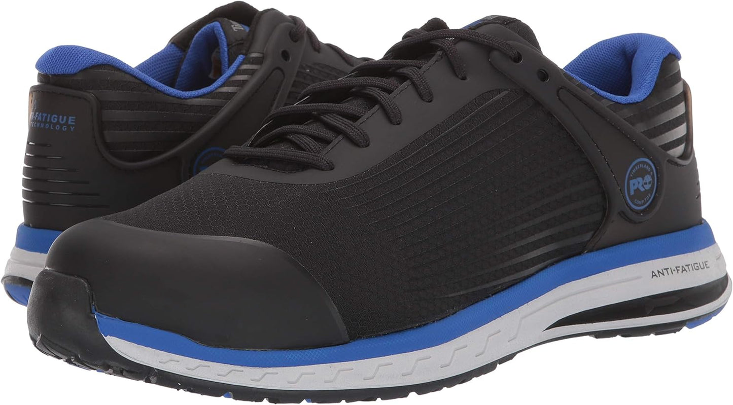 Timberland Men's Drivetrain Safety Toe Electrical Hazard Sneaker  Color Black/Blue Size 13W