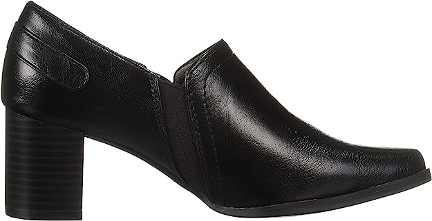 LifeStride Women's Shannon Mid-Heel Shooties Loafer  Color Black Size 8.5M