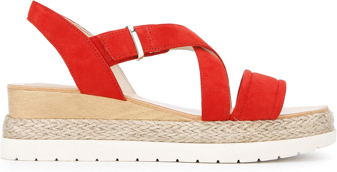Kenneth Cole New York Platform X-Band Heeled Sandal  Color Red Size 7M