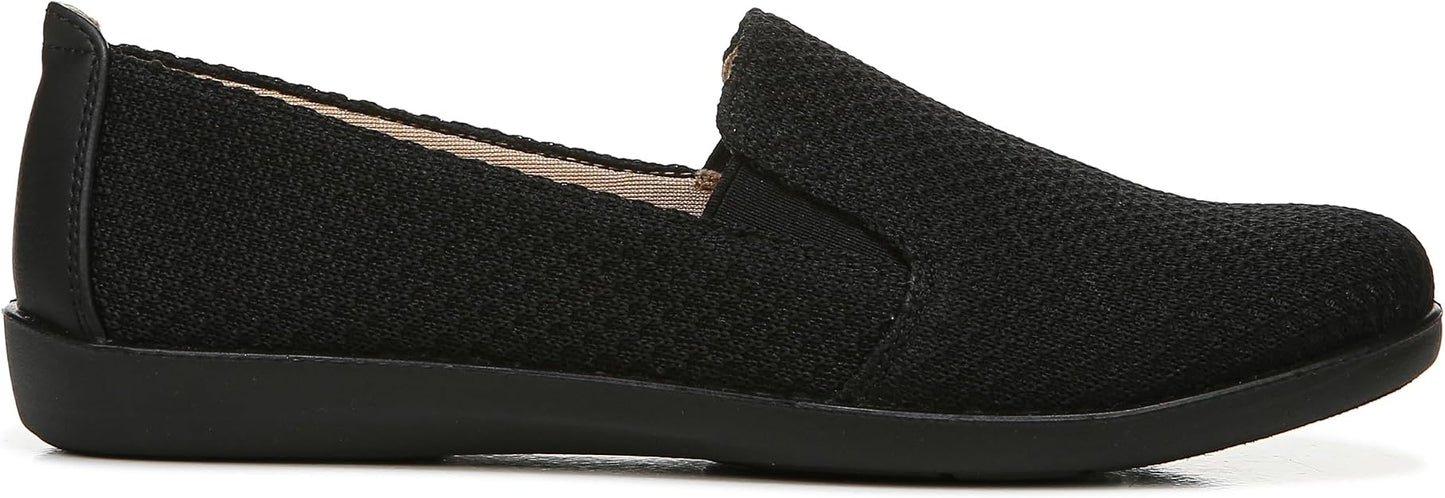 LifeStride Women's Next Level Slip-ons  Black Knit Size 10W S