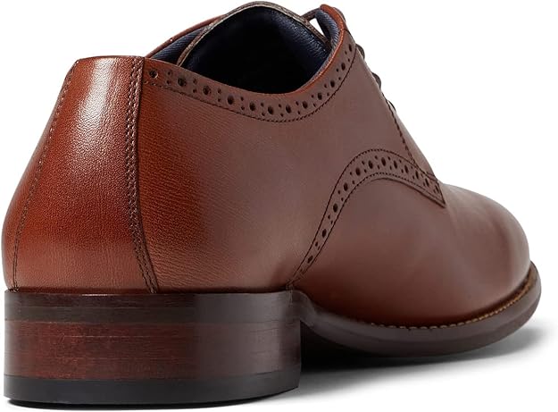 Johnston Murphy Men's Stockton Plain Toe Dress Shoes  Tan Size 10.5