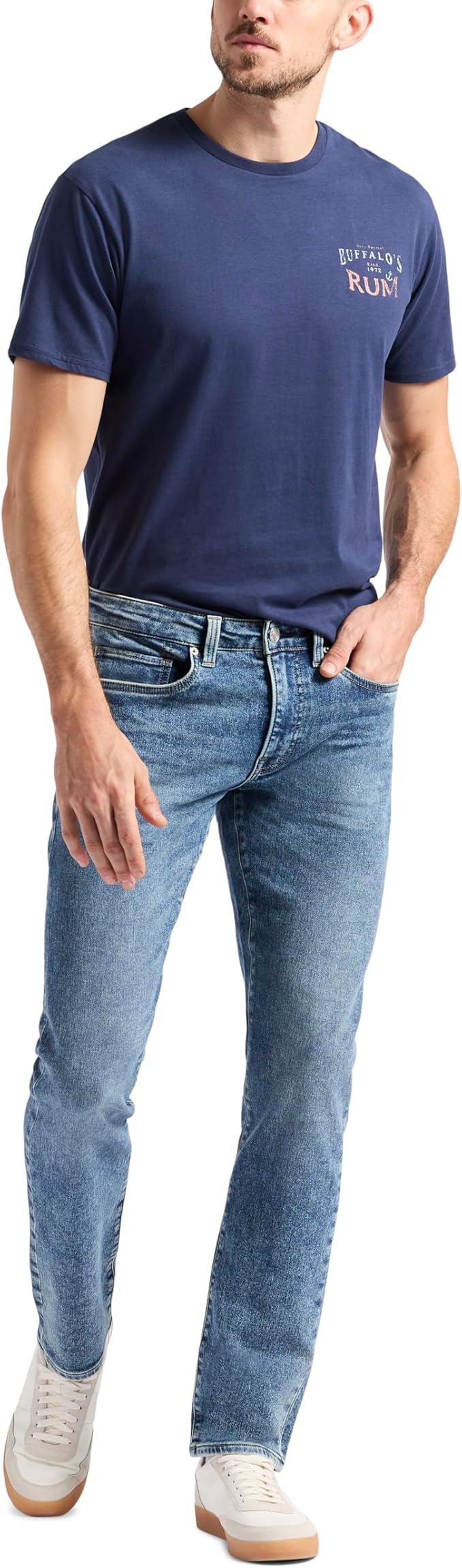 Buffalo David Bitton Men's Ash Slim-Fit Stretch Jeans  Sanded And Vintage W30xL30