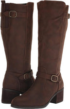 Bella Vita Women's Baina Wide Calf Equestrian Boots  Color Brown Size 9M