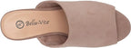 Bella Vita Women's Kathy Mule Sandal  Color Almond Kidsuede Leather Size 8WW