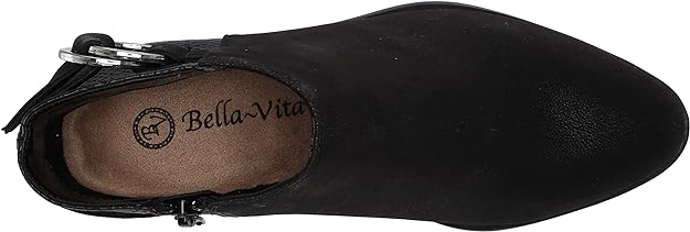 Bella Vita Women's Henley II Bootie  Color Smoke/Black Snake Size 7.5M