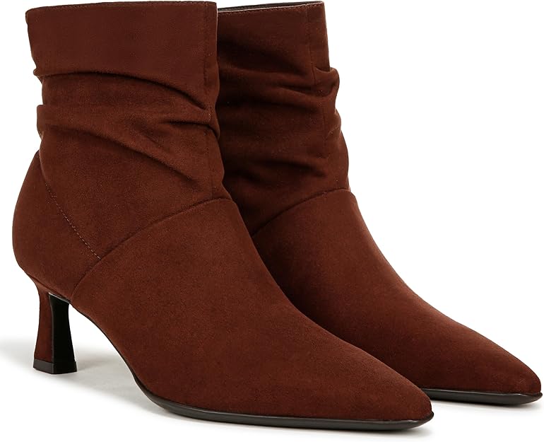 Naturalizer Women's Tribute Slouch Dress Booties  Cappuccino Microfiber Size 8