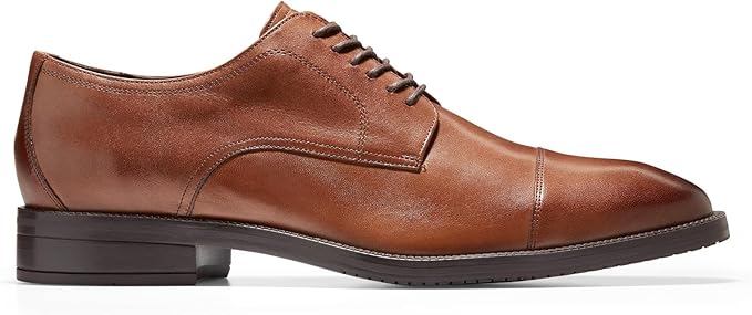 Cole Haan Men's Modern Essentials Cap Oxford  British Tan Leather Size 10.5