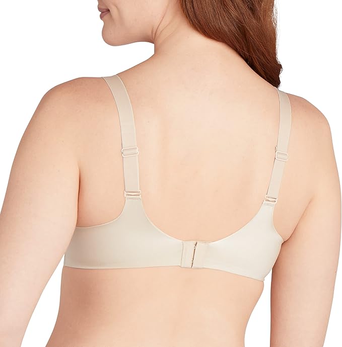 Bali Comfort Revolution Wireless Convertible T-Shirt Bra  Almond Size S