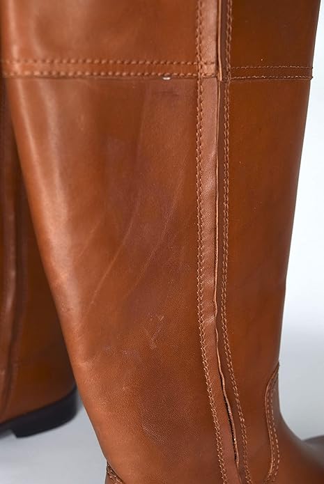 Lauren Ralph Lauren Women's Berdie Leather Riding Boots  Color Tan Leather Size 6B/M
