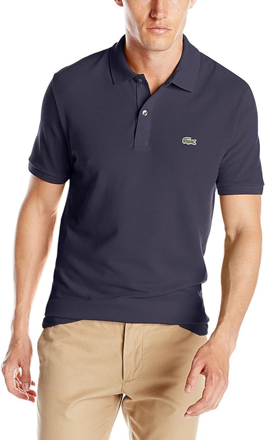 Lacoste Men's Stretch Cotton Slim Fit Polo Shirt  Color Navy Size 4/M