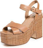 Sam Edelman Women's Trianna Platform Sandals  Color Cuoio Brown Leather Size 10M