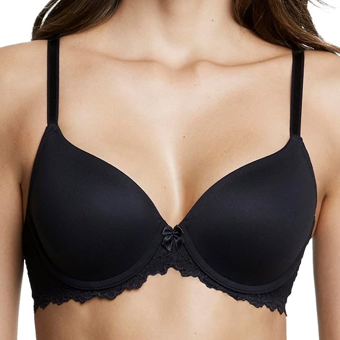 Dominique Lacee Everyday Contour T-Shirt Bra  Black Size 38C