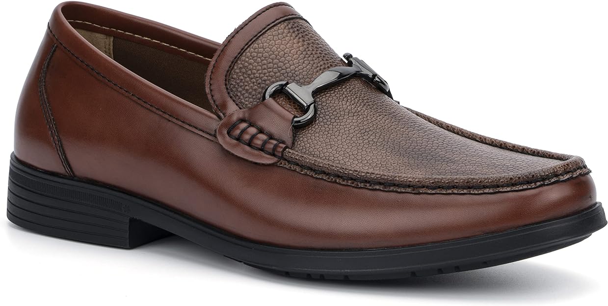 XRAY Footwear Men's Woodson Low Top Faux Leather Loafer   Color Cognac Size 9.5M