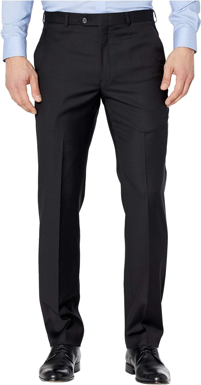 Lauren Ralph Lauren Men's Classic-Fit UltraFlex Stretch Suit Pants  Black Solid W34xL34