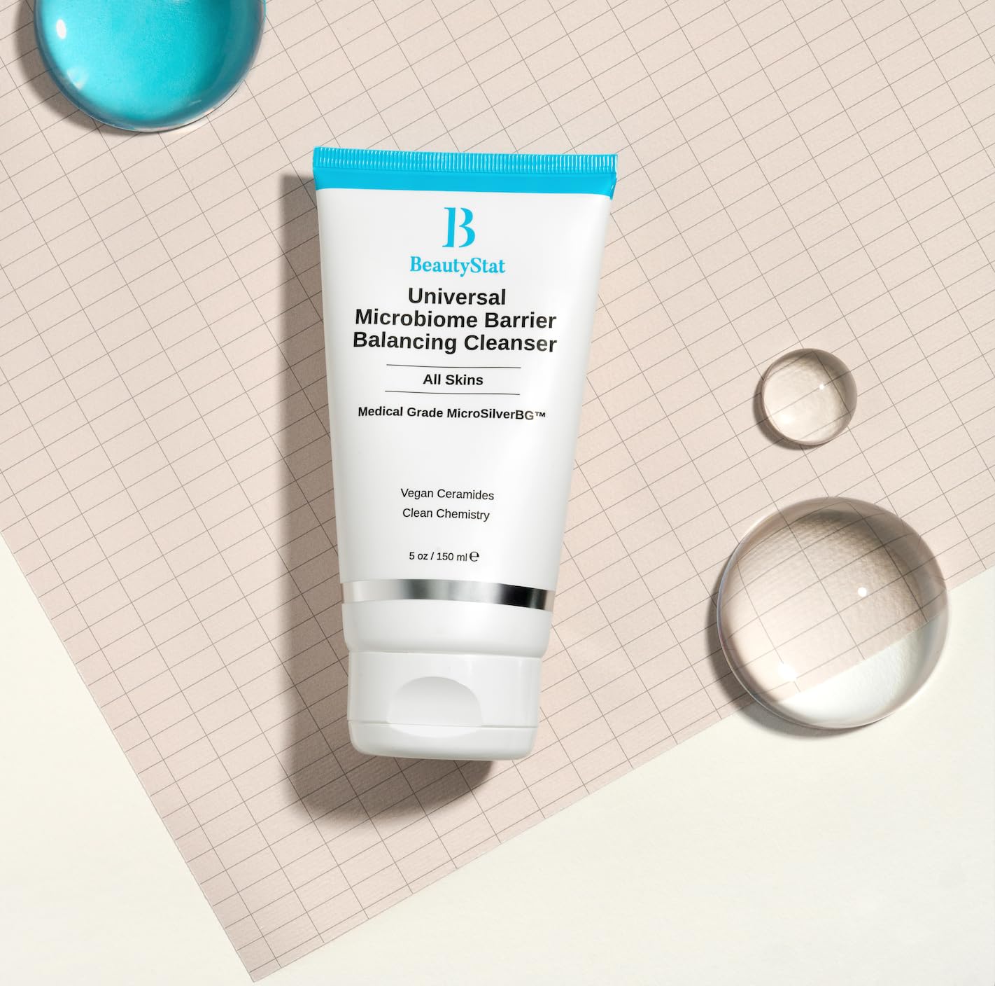 BeautyStat Universal Microbiome Barrier Balancing Cleanser, All Skins, 5 Oz