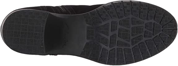 Clarks Women's Hollis Star Ankle Boot  Color Black Suede Size 5M